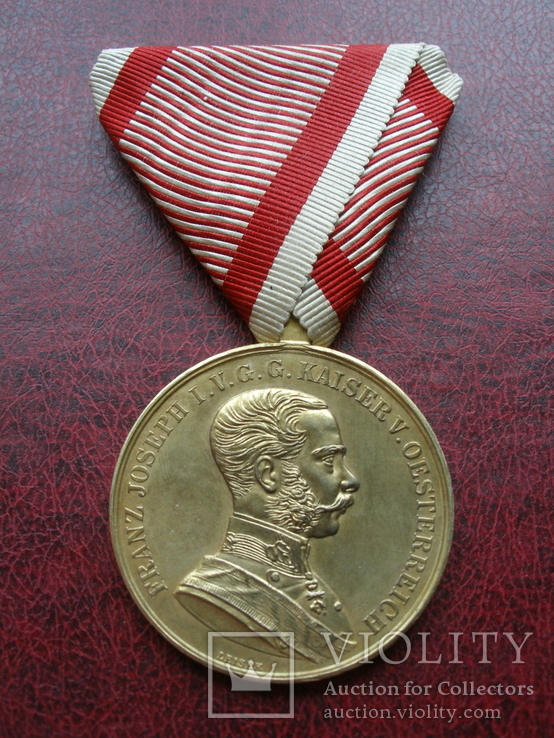 Золота медаль"За хоробрість" Франц Йосиф, фото №2