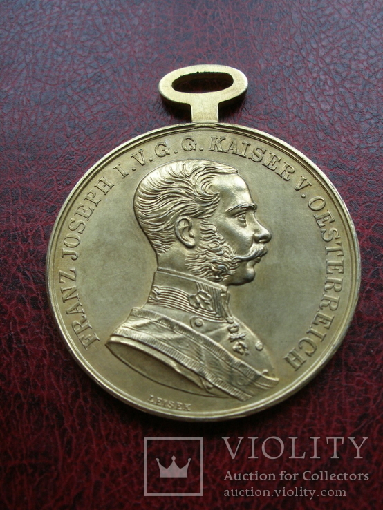 Золота медаль"За хоробрість" Франц Йосиф, фото №4