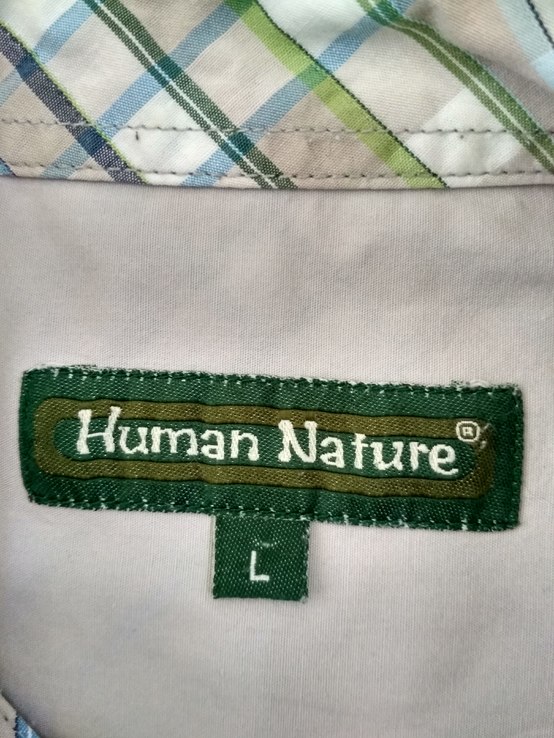 Рубашка HUMAN NATURE коттон p-p L, фото №8