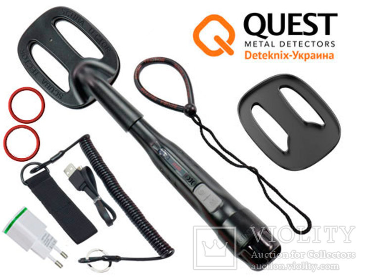 Deteknix QUEST SCUBA TECTOR Пинпоинтер металлодетектор (Черный) БЕСПЛАТНАЯ доставка ЛОТ2, фото №2