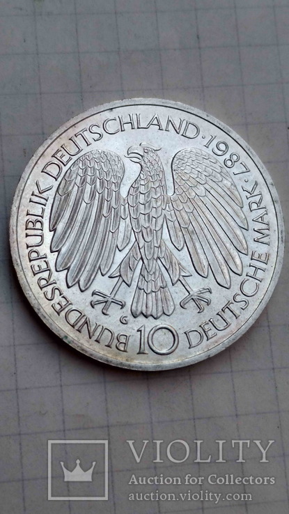 Німеччина, 10 марок, 30 років Римському Договору, 1987, фото №3