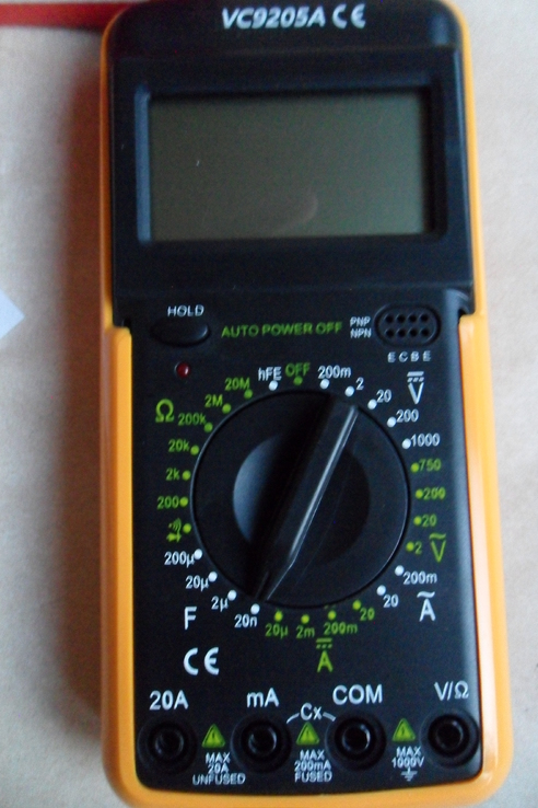 Мультиметр DT-9205A цифровой