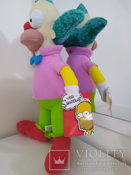 Клоун Красти плюшевые Симпсоны плюшевая игрушка Simpsons Krusty, фото №3