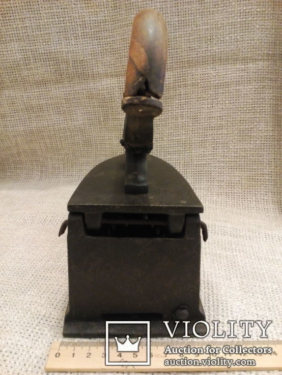 Старинный бронзовый колекционный утюг  вес 3,2 кг, фото №3