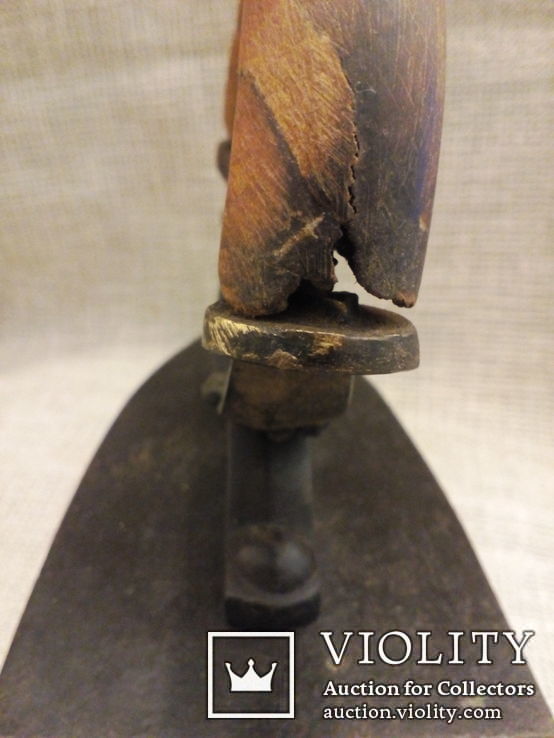 Старинный бронзовый колекционный утюг  вес 3,2 кг, фото №4