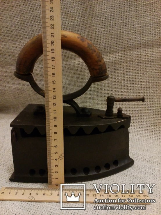 Старинный бронзовый колекционный утюг  вес 3,2 кг, фото №8
