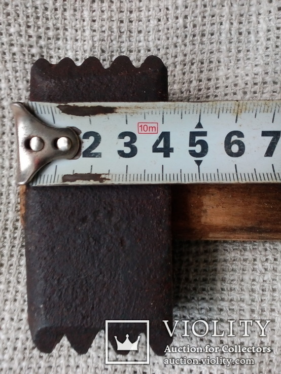 Старинный молоток (бочарда)  вес - 1кг 200гр, фото №7
