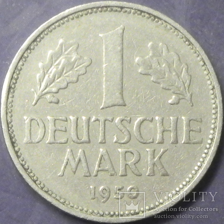 1 марка ФРН 1950 D, фото №2