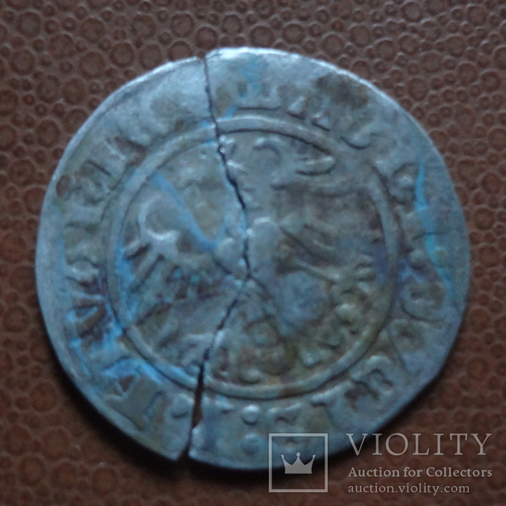 Полугрош   1513   серебро  (М.2.13)~, фото №3