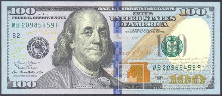 США - 100 $ долларов 2013 - New York (B2) - UNC, Пресс, фото №3