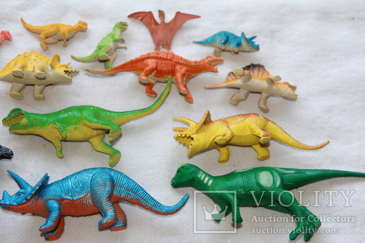 Разные, цветные динозавры. 16 шт., фото №4