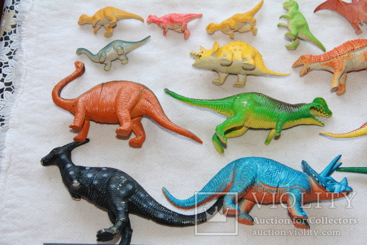 Разные, цветные динозавры. 16 шт., фото №6