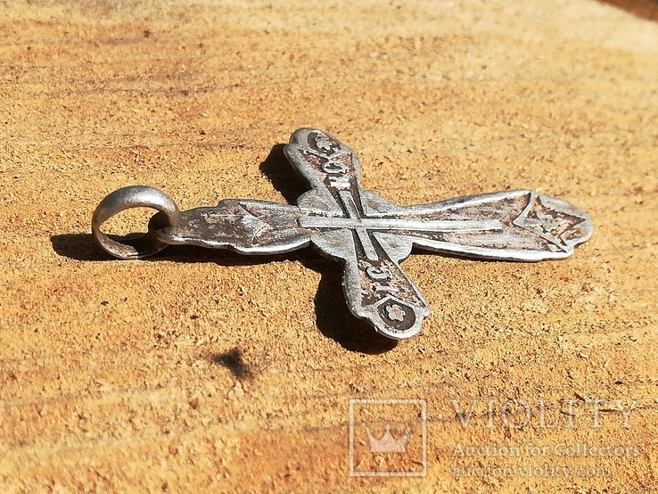 Крестик серебряный целый, фото №4