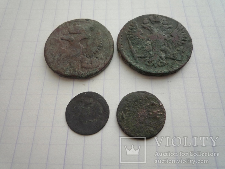 Деньга 1745,1750 та 2 полушкі, фото №5