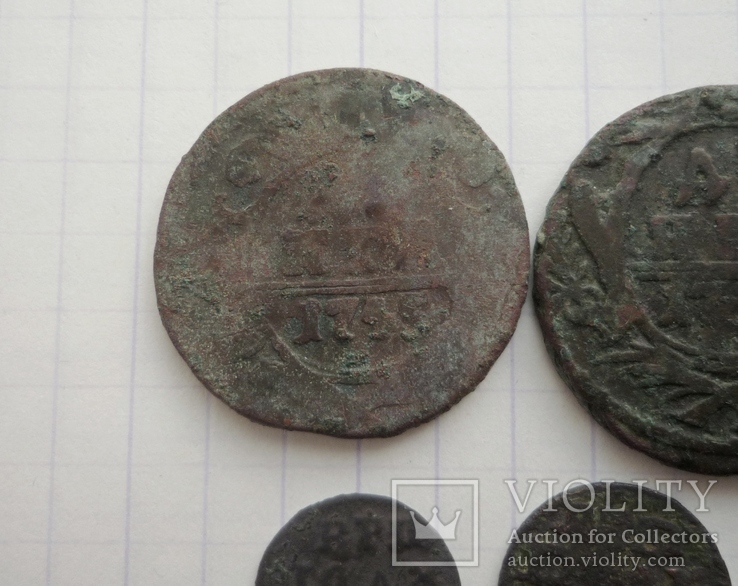 Деньга 1745,1750 та 2 полушкі, фото №6