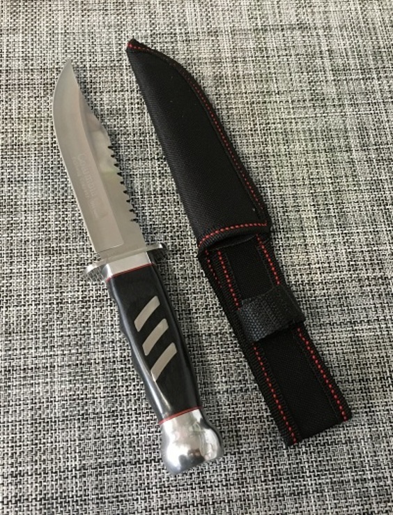 Нож туристичекский с чехлом Columbia К302В 26см, фото №2