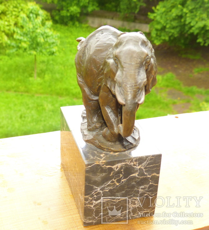 Статуэтка - фигурка - слон - европа - бронзовая, фото №3