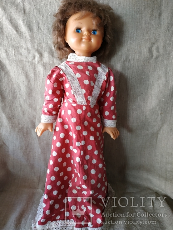 Кукла шагающая Днепропетровск на резинках пластмасса клеймо СССР