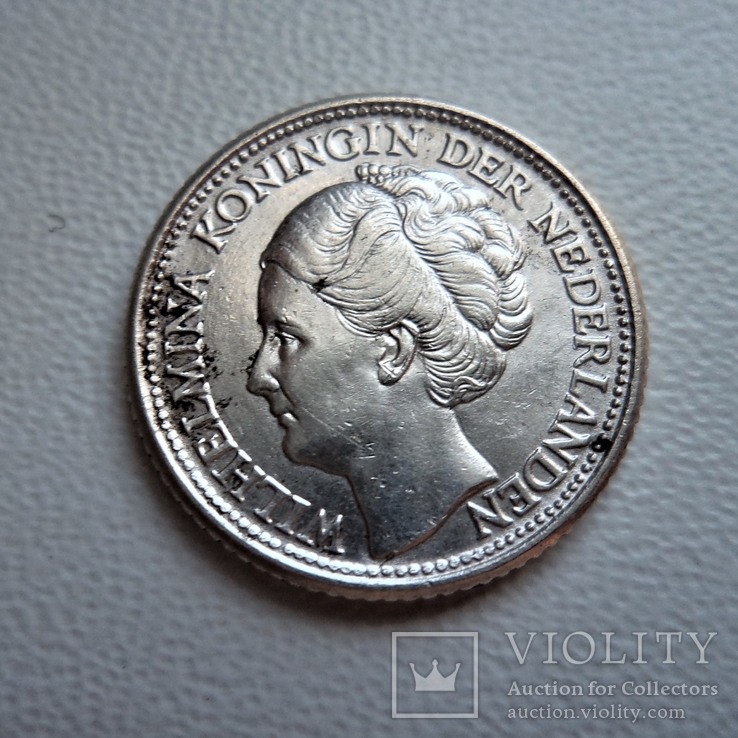 25 центов 1944 г Нидерланды серебро