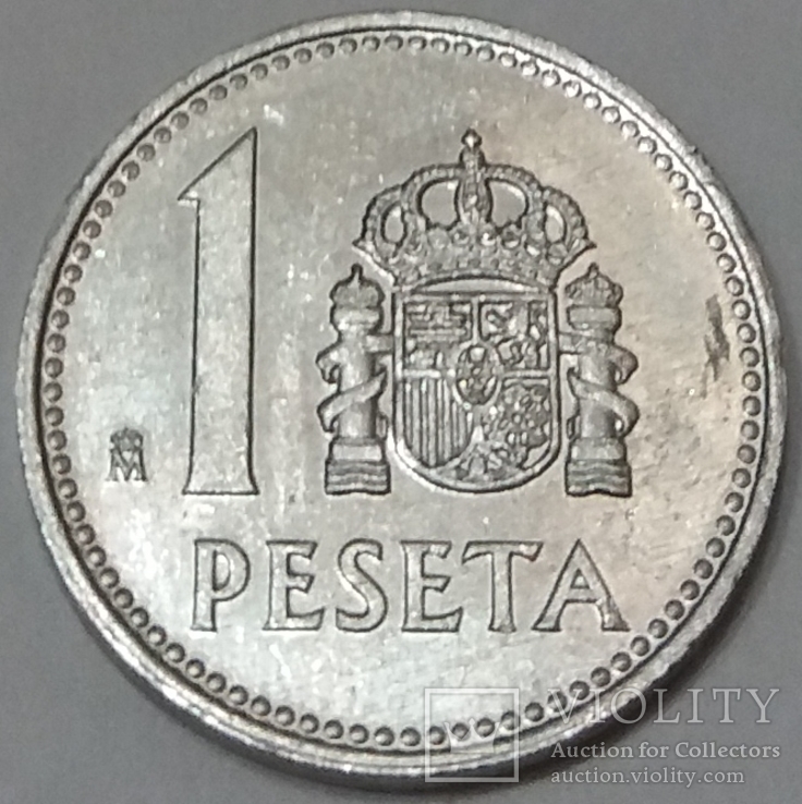 Іspaniya 1 peseta, 1985