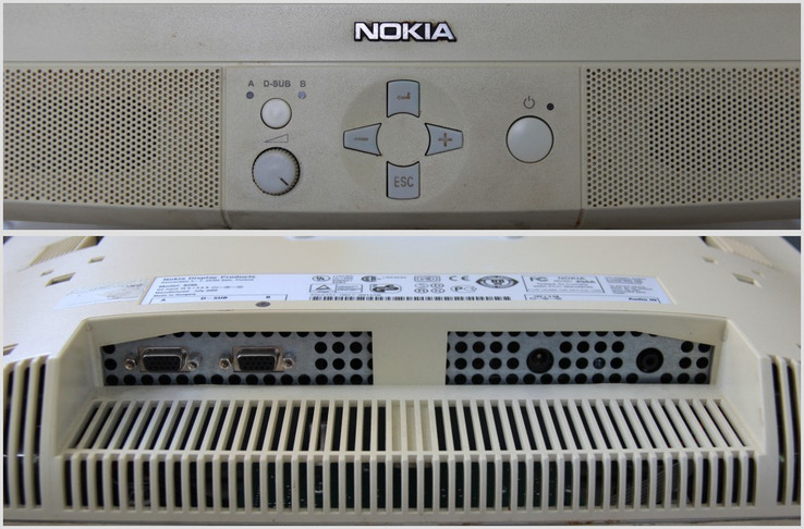 Профессиональный монитор Nokia 18 дюймов (VGA+VGA), колонки, фото №7