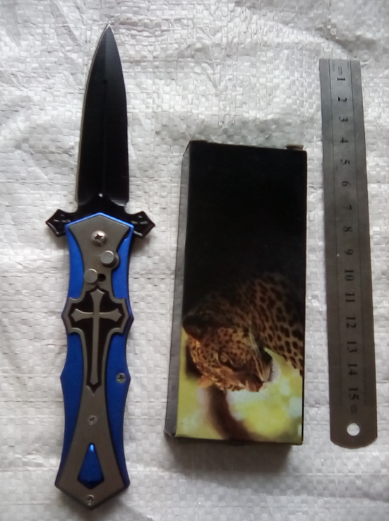 Нож выкидной Крест с, фото №2