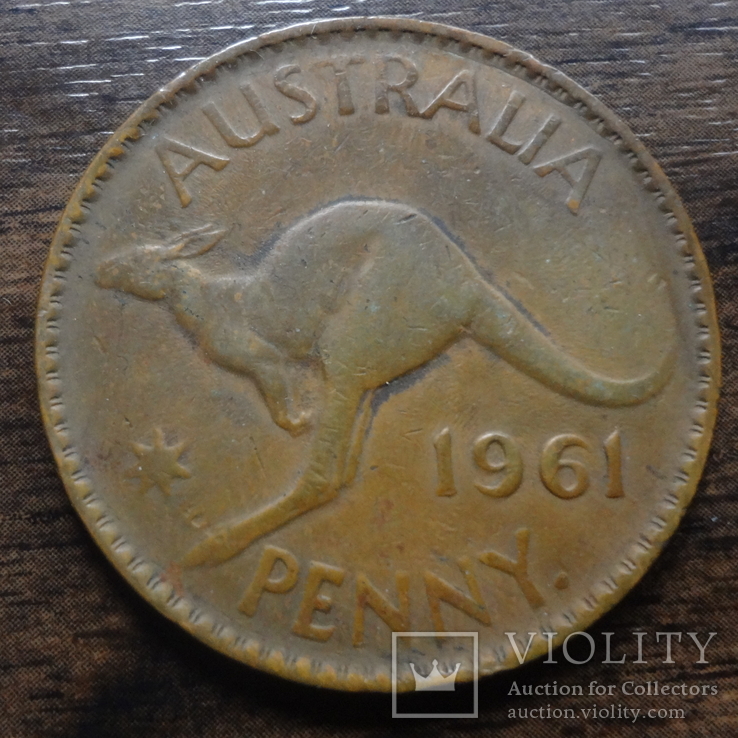 1 пенни 1961  Австралия   (Л.6.22)~, фото №2