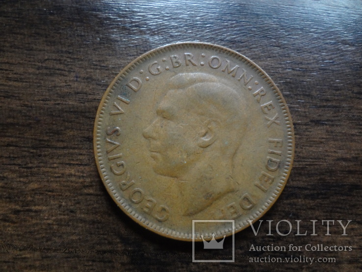 1 пенни 1950  Австралия   (Л.7.5)~, фото №2