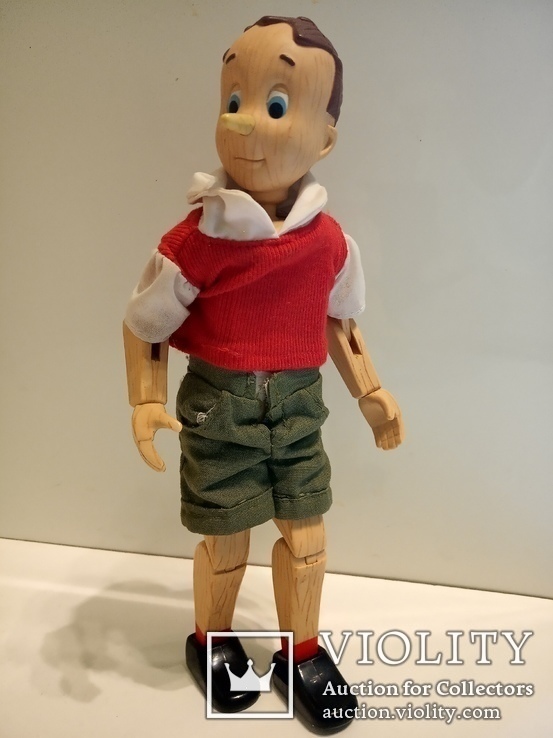 Кукла Буратино-Пиноккио. Шарнирная. 25 см., фото №3