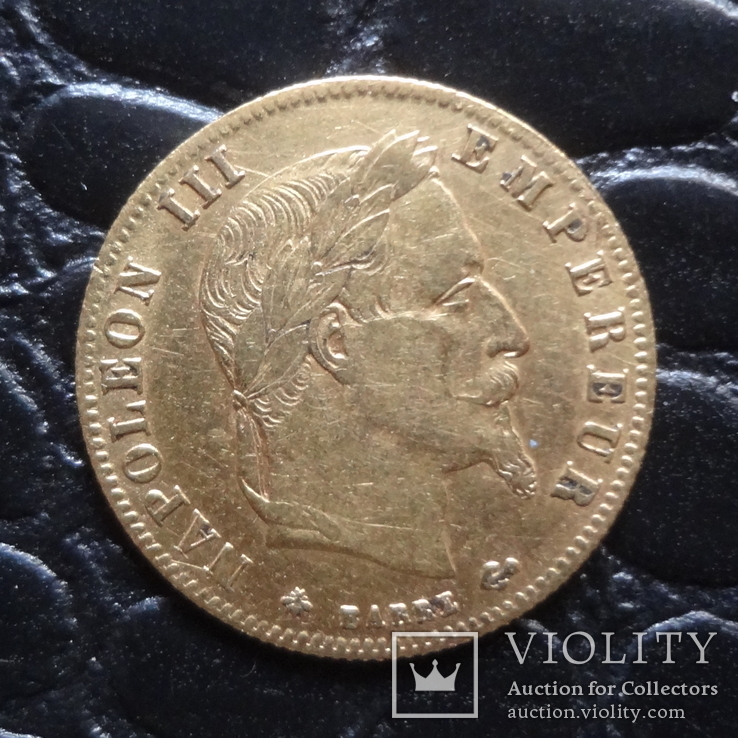 5 франков 1866 Франция золото (Ъ.1.2)~