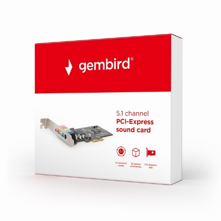 Звуковая карта PCI-E Gembird SC-5.1-4, фото №3