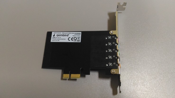 Звуковая карта PCI-E Gembird SC-5.1-4, фото №9