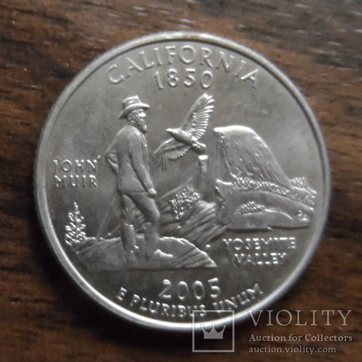25 центов 2005 Калифорния    (Л.7.20)~, фото №2