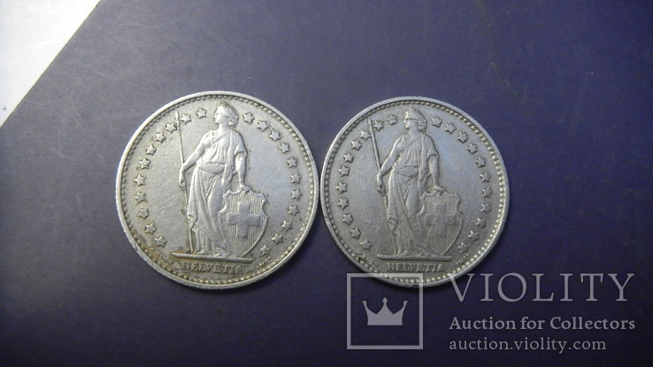1 франк Швейцарія 1968 (два різновиди), фото №3