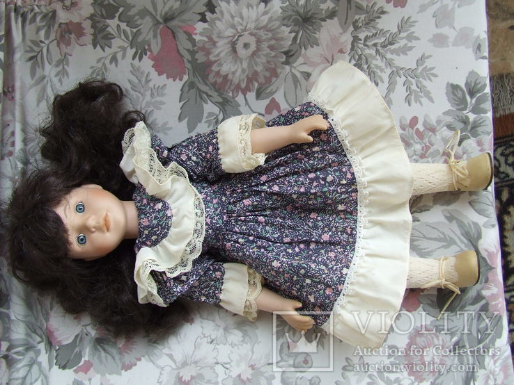 Кукла фарфоровая германнская колекционна номерная №А0330 Промеланд Беатрич раз. 42х15см., фото №9
