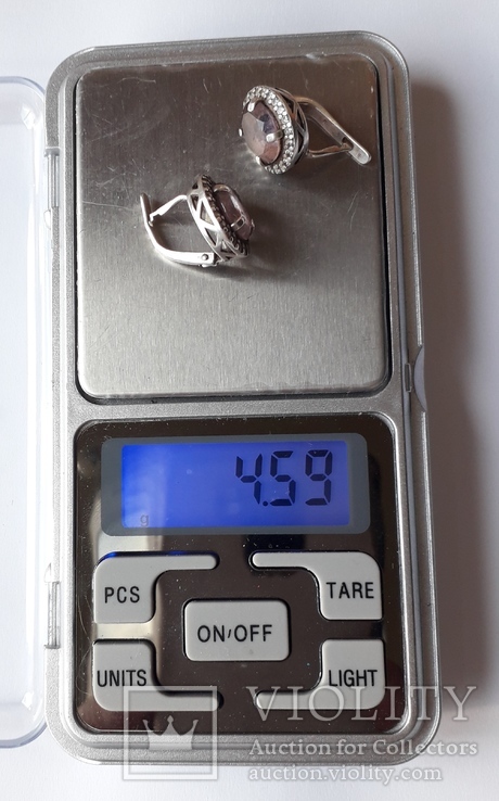 Серебрянные серьги (925) 4.59гр, фото №11