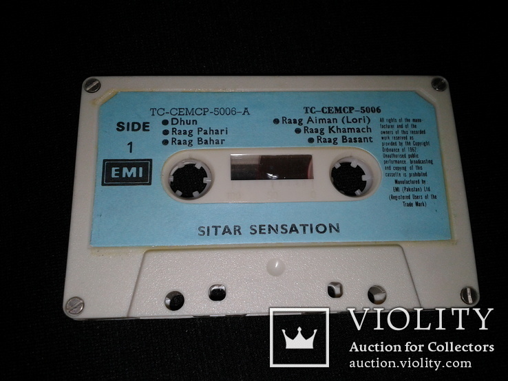 Sitar Sensation - 1976 EMI (pakistan) LTD - аудио кассета - RARE!, фото №7