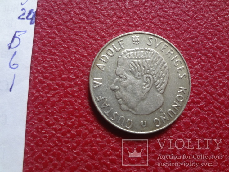 1 крона 1964   Швеция серебро    (Б.6.1)~, фото №4