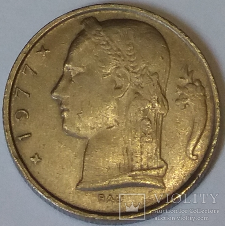 Бельгія 5 франків, 1977 BELGIQUE, фото №3