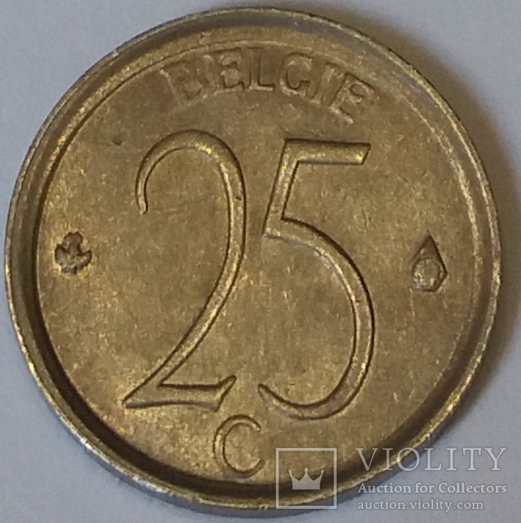 Бельгія 25 сантимів, 1965 BELGIE, фото №3