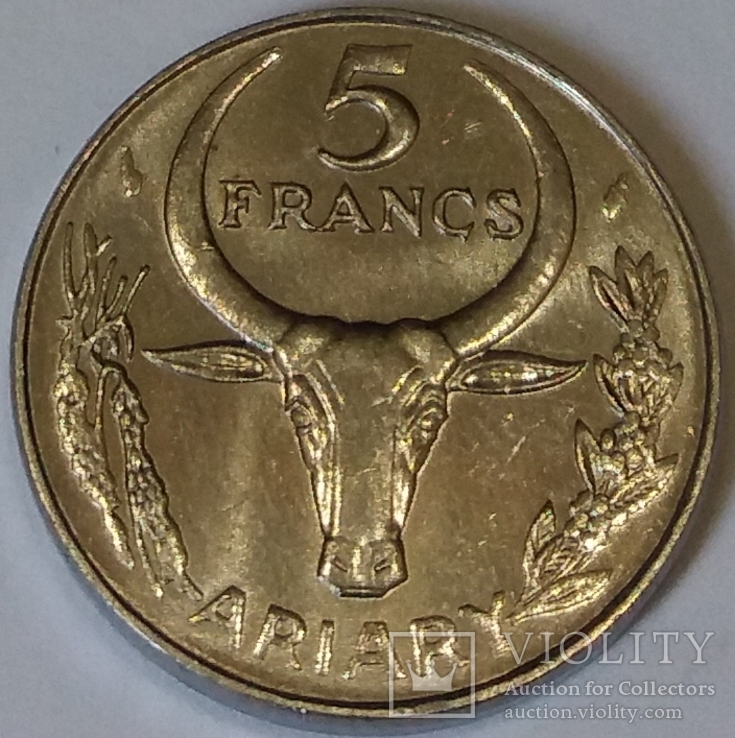 Мадагаскар 5 франків, 1982