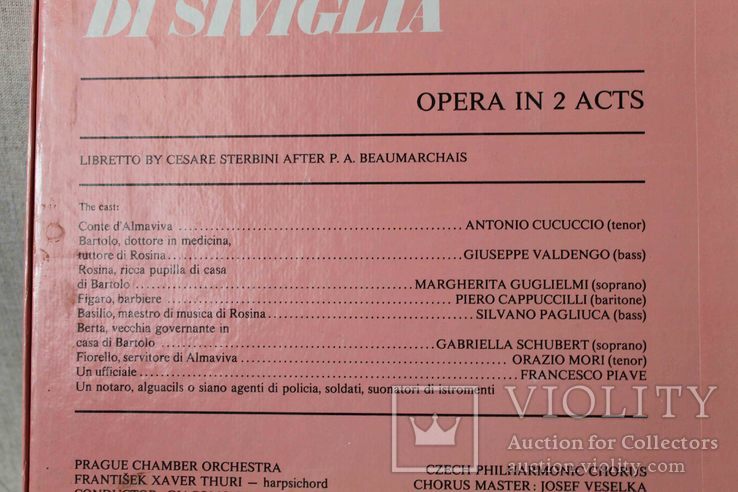 Пластинки 3 шт. в боксе. Gioacchino Rossini "Il Barbiere di Siviglia", фото №6