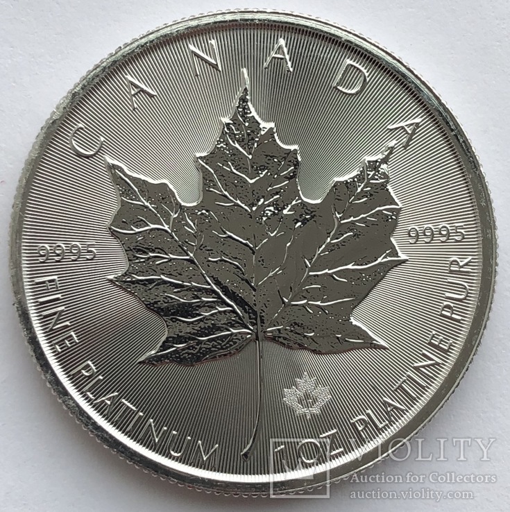 50 $ 2017 год Канада платина 31,1 грамм 999,5’, фото №5