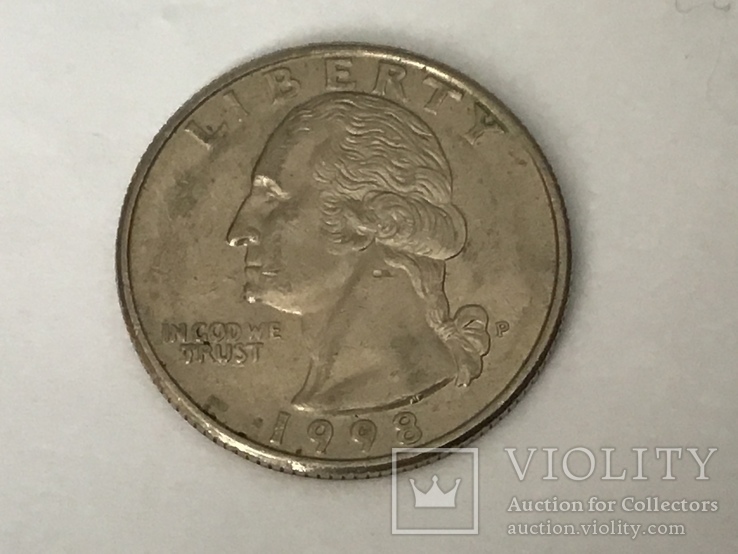 25 центов США  1998, фото №2