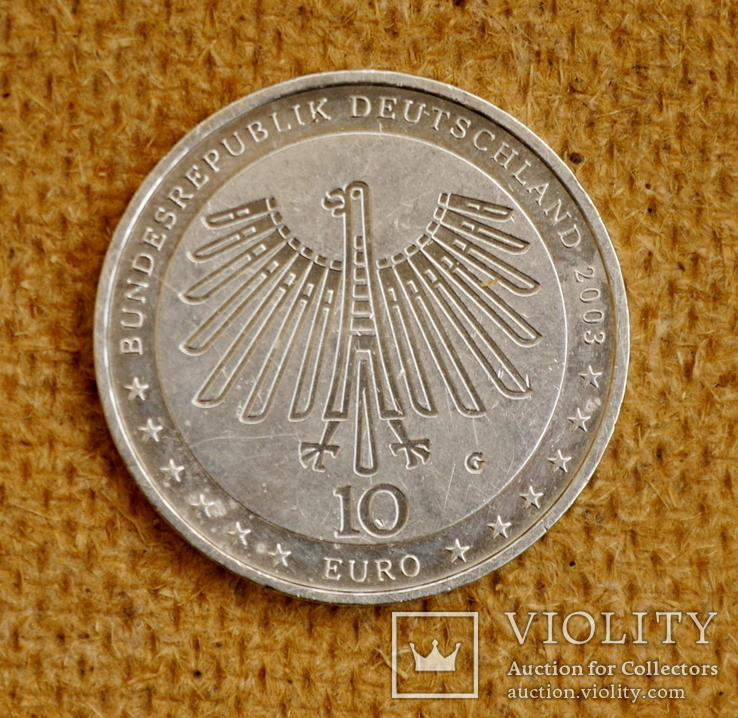 10 евро , Германия , 2003 г., фото №3