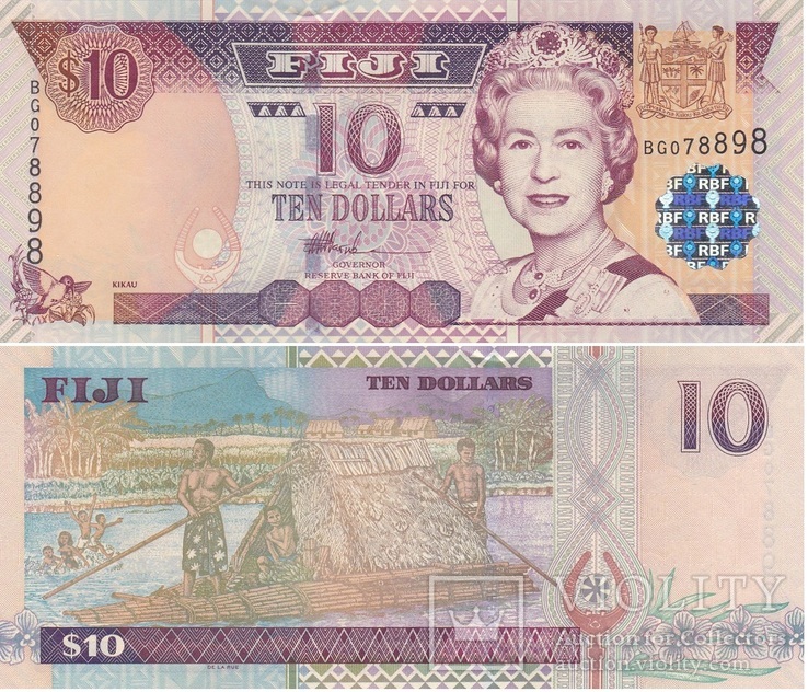 Fiji Фиджи - 10 Dollars 2002