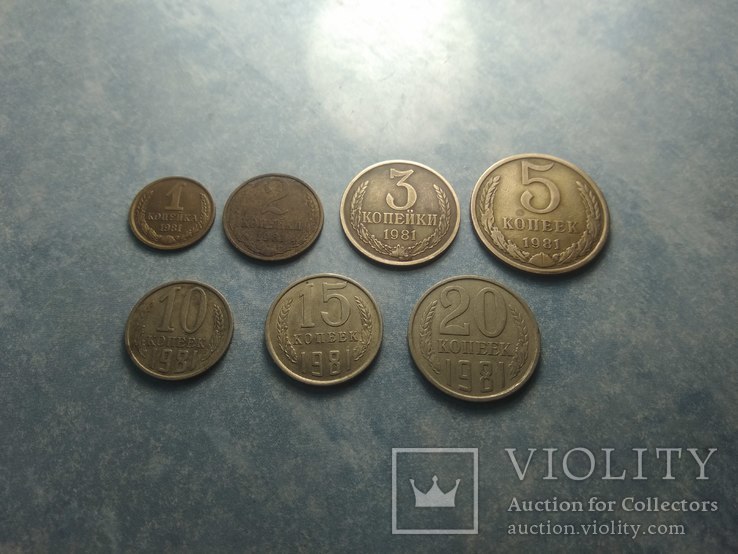 Годовой набор монет СССР 1981 года, фото №2