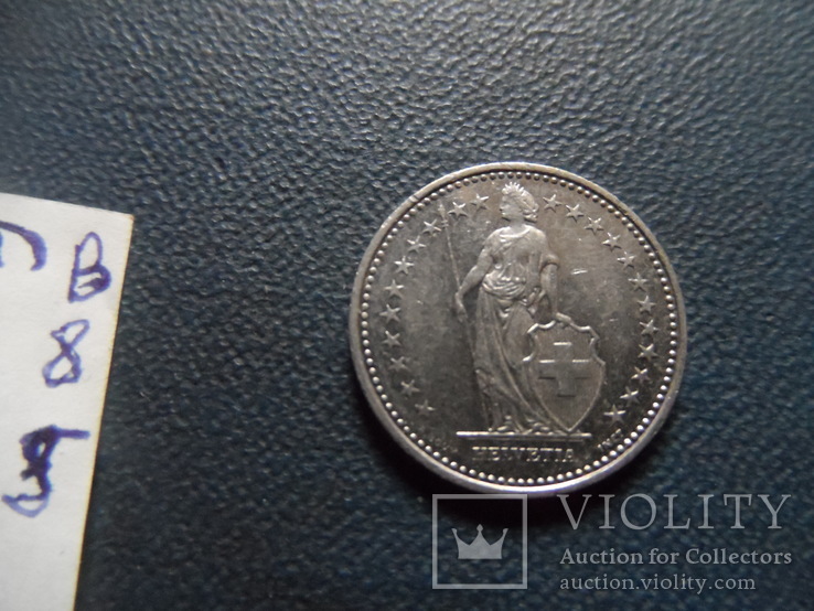 1/2  франка 1990  Швейцария    (В.8.5)~, фото №4