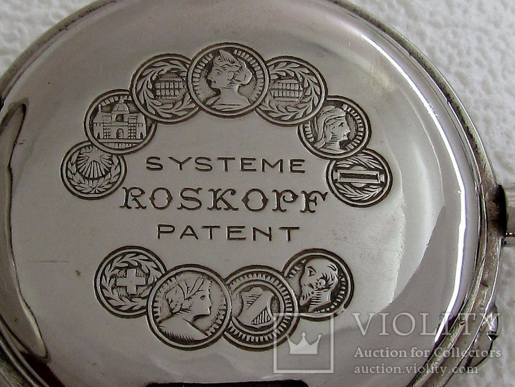 Systeme Roskoff Антикварный Swiss уникальный корпус от карманных часов, фото №8