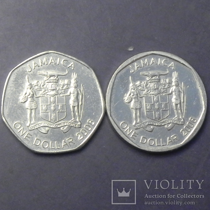 1 долар Ямайка 2008 (два різновиди), фото №2